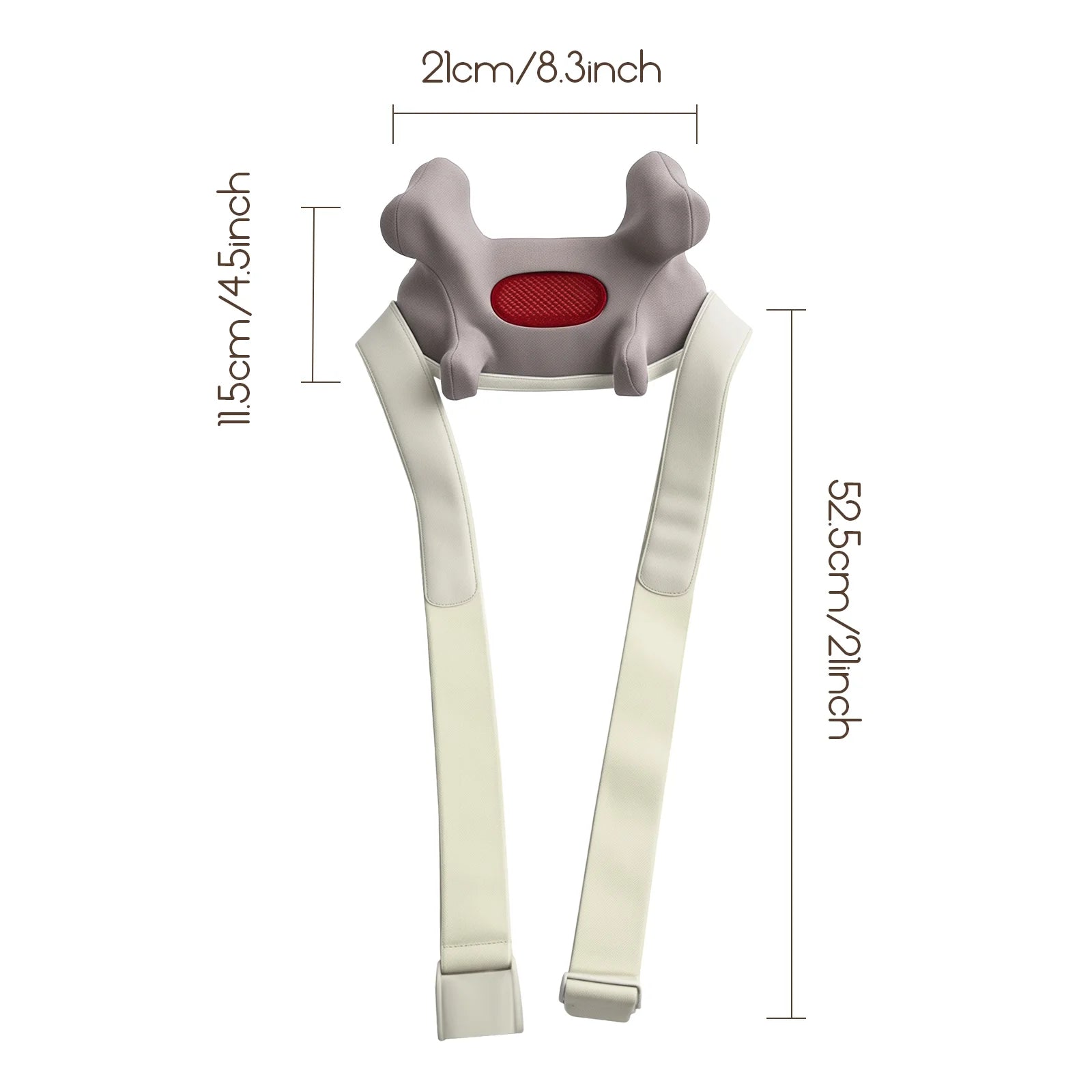 Brushless Neck Massager with Heat, Cordless 4D Professional Neck Massager for Pain Relief Deep Tissue, Ergonomic Kneading Back Shoulder Massagers with 2 Modes/Speeds, Fathers Day Gift