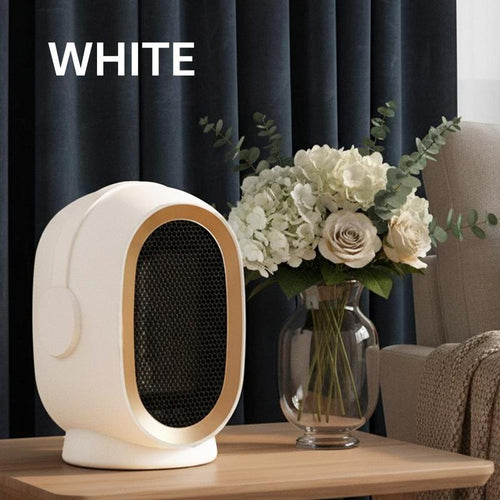 Portable Ceramic Heater with 2-Speed Energy Efficient Indoor Heater with Overheating & Tip over Safety for Home and Office Use