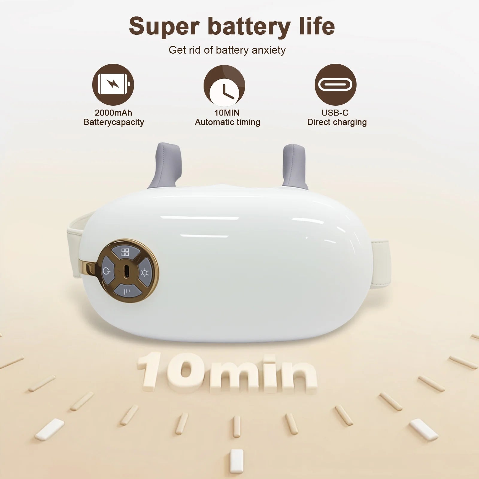 Brushless Neck Massager with Heat, Cordless 4D Professional Neck Massager for Pain Relief Deep Tissue, Ergonomic Kneading Back Shoulder Massagers with 2 Modes/Speeds, Fathers Day Gift