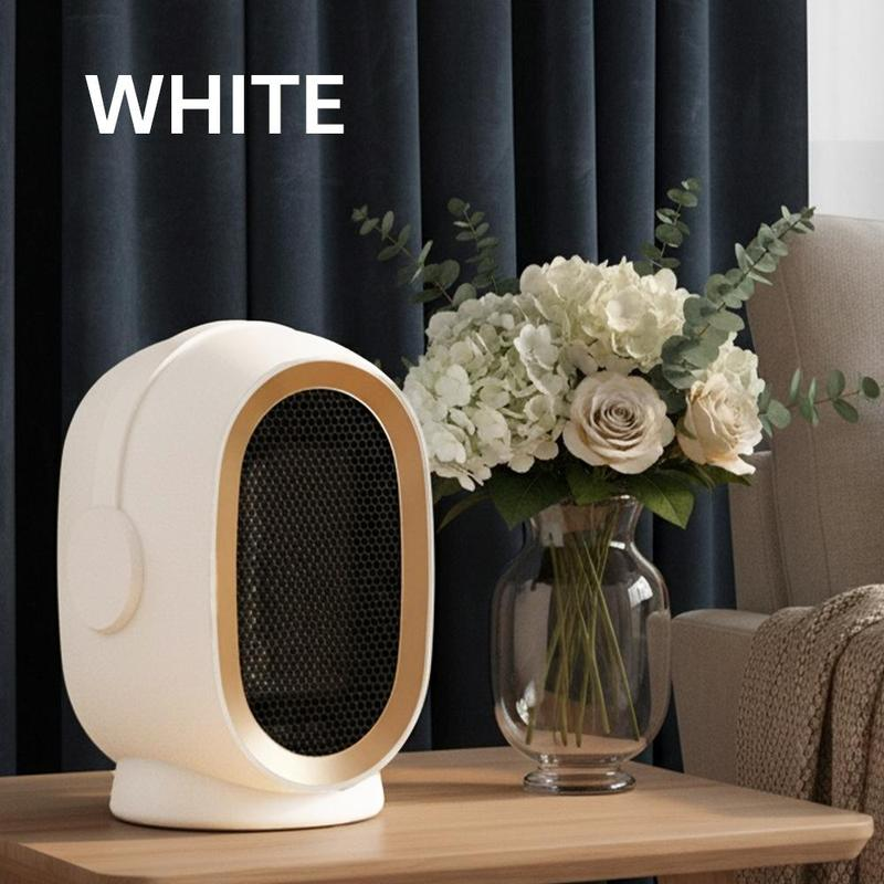 Portable Ceramic Heater with 2-Speed Energy Efficient Indoor Heater with Overheating & Tip over Safety for Home and Office Use