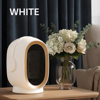 Portable Ceramic Heater with 2-Speed Energy Efficient Indoor Heater with Overheating & Tip over Safety for Home and Office Use