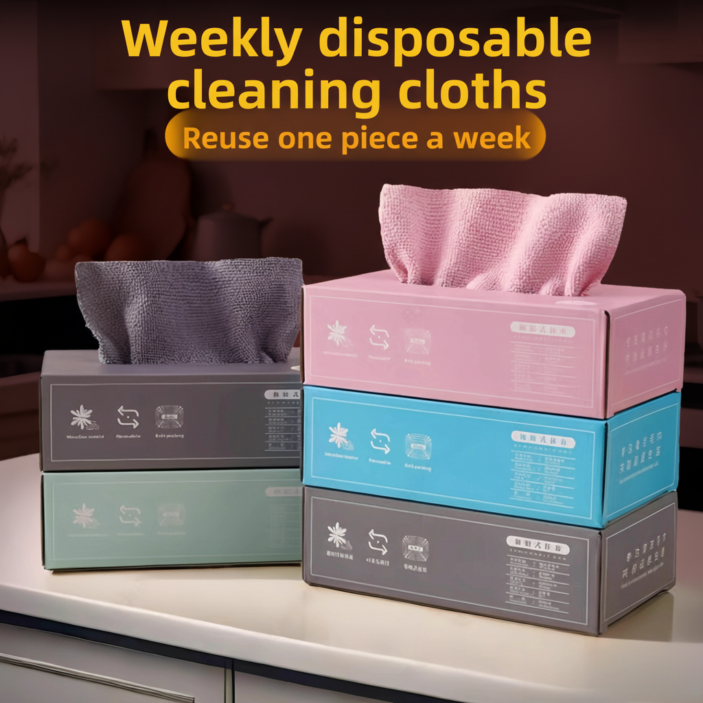 20-Pack Reusable Microfiber Cleaning Towels