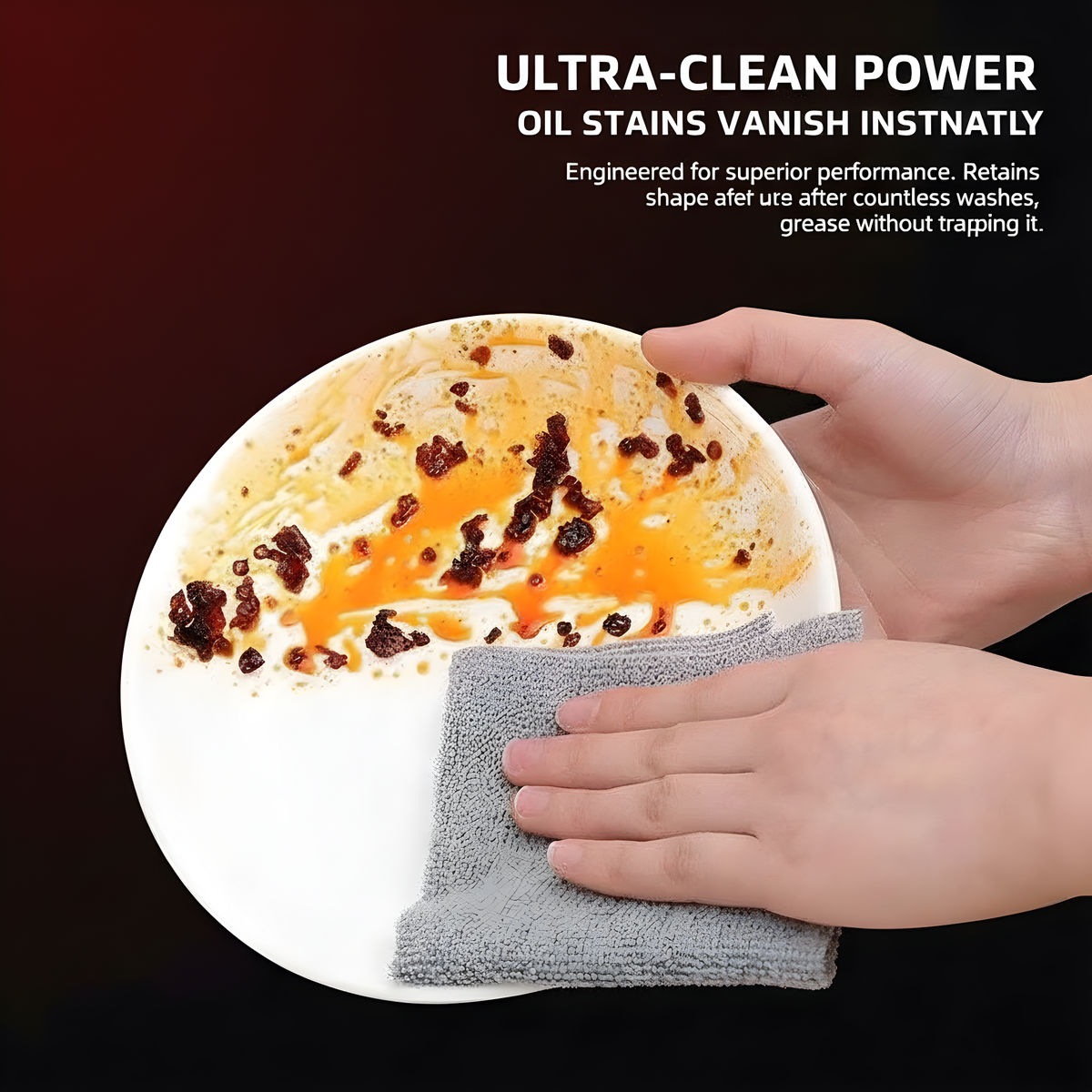 20-Pack Reusable Microfiber Cleaning Towels