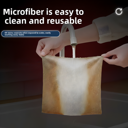 20-Pack Reusable Microfiber Cleaning Towels
