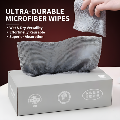 20-Pack Reusable Microfiber Cleaning Towels